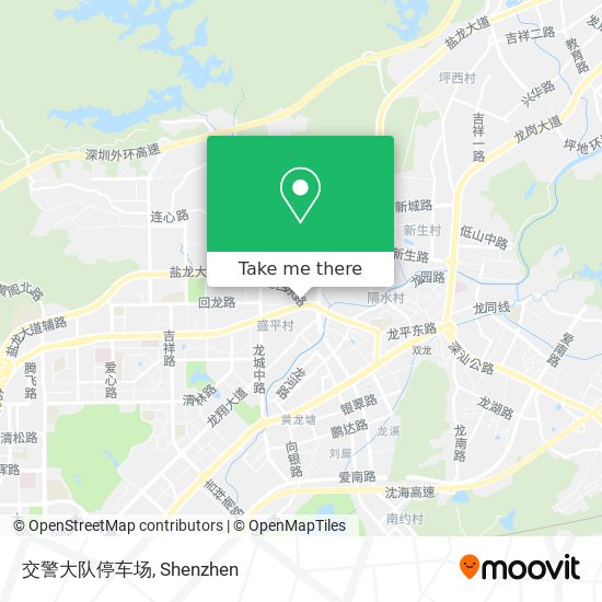 交警大队停车场 map