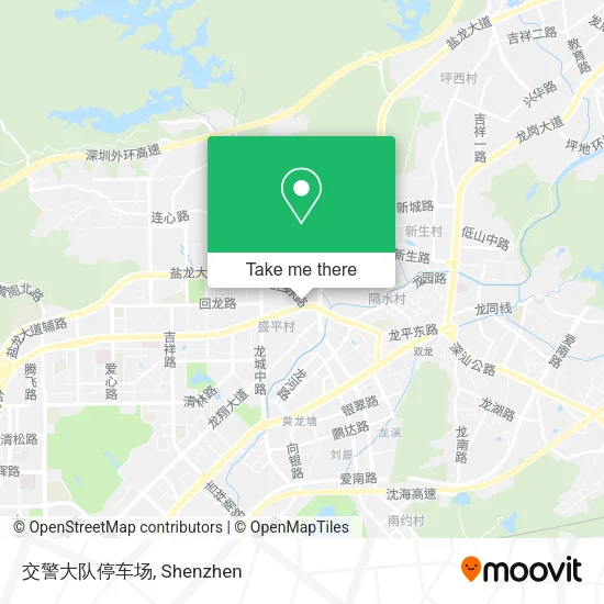 交警大队停车场 map