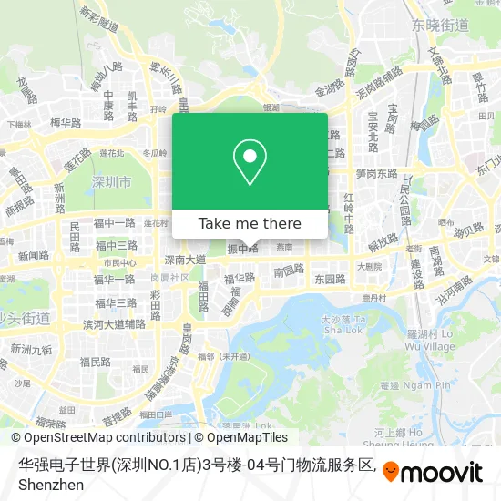 华强电子世界(深圳NO.1店)3号楼-04号门物流服务区 map