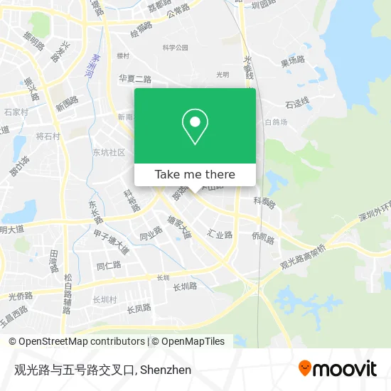 观光路与五号路交叉口 map