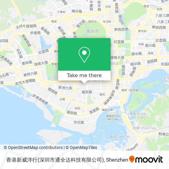 香港新威洋行(深圳市通全达科技有限公司) map