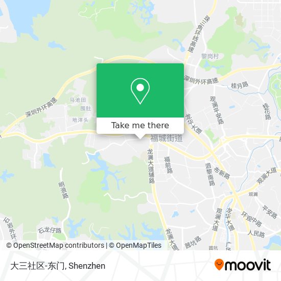 大三社区-东门 map