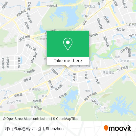坪山汽车总站-西北门 map