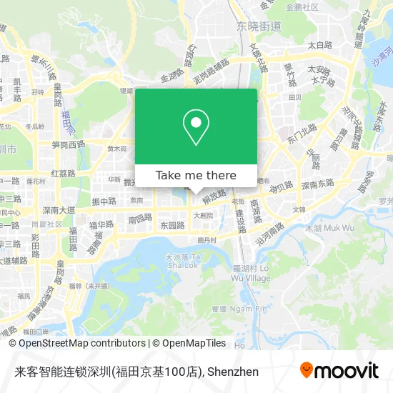 来客智能连锁深圳(福田京基100店) map