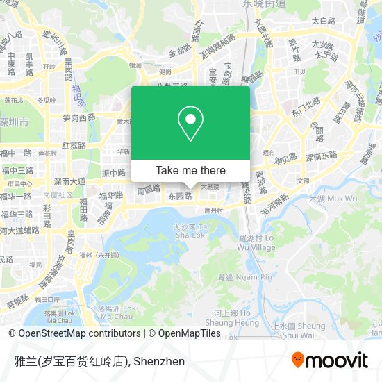 雅兰(岁宝百货红岭店) map