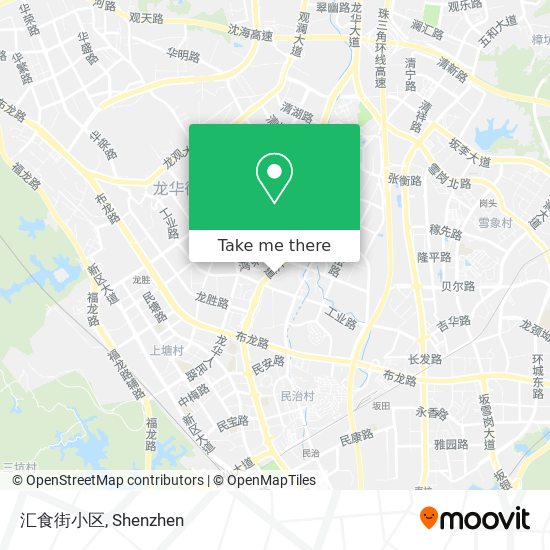 汇食街小区 map