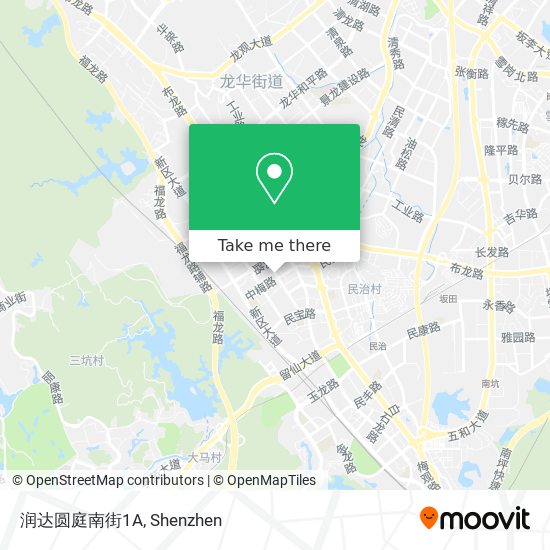 润达圆庭南街1A map