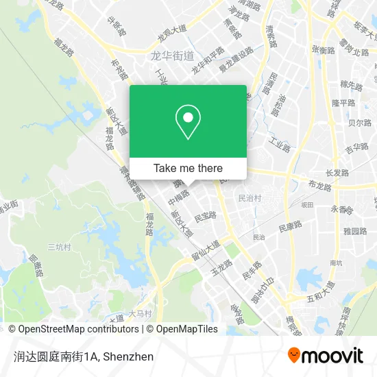 润达圆庭南街1A map