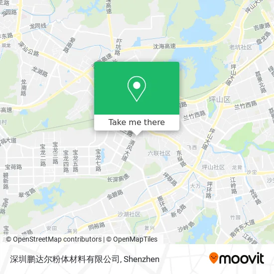深圳鹏达尔粉体材料有限公司 map