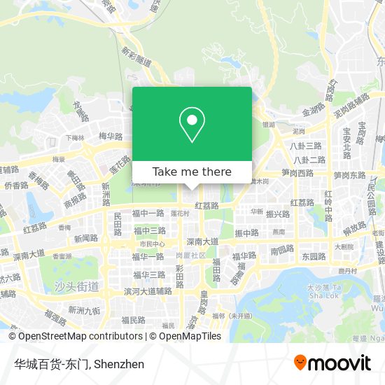 华城百货-东门 map