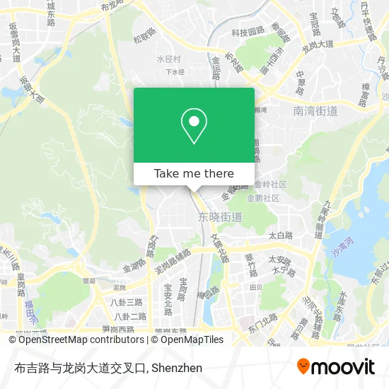布吉路与龙岗大道交叉口 map