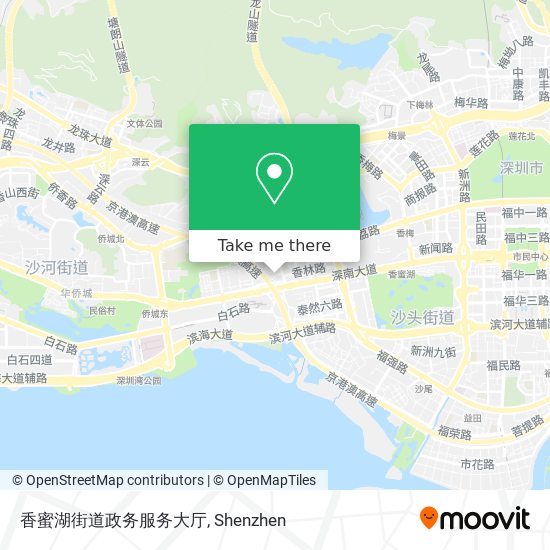香蜜湖街道政务服务大厅 map
