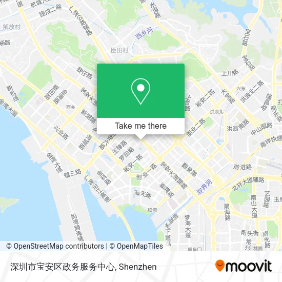 深圳市宝安区政务服务中心 map