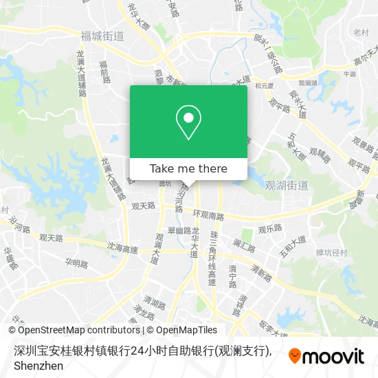 深圳宝安桂银村镇银行24小时自助银行(观澜支行) map