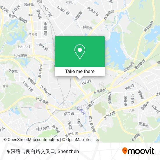 东深路与良白路交叉口 map