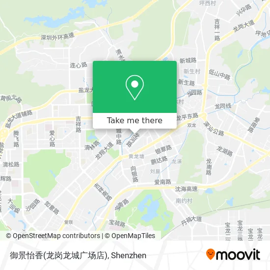 御景怡香(龙岗龙城广场店) map