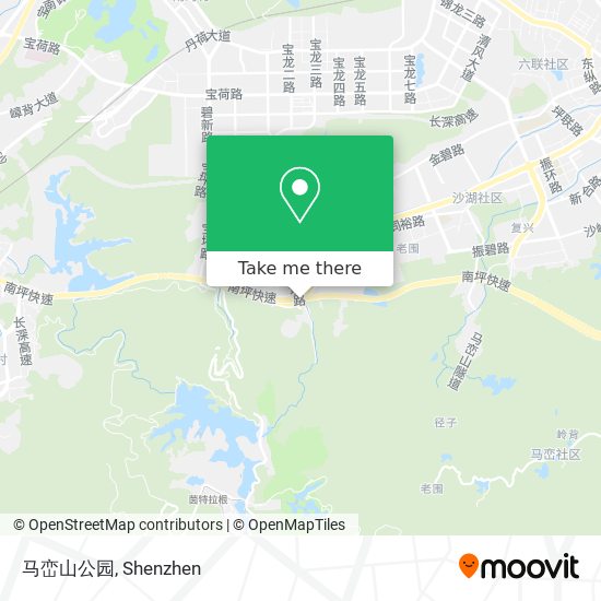 马峦山公园 map