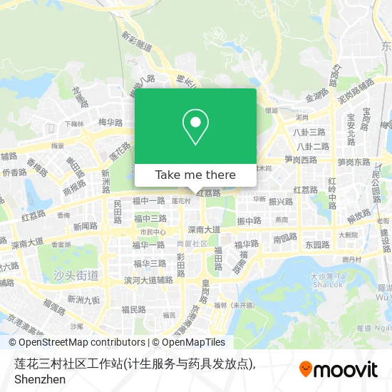 莲花三村社区工作站(计生服务与药具发放点) map