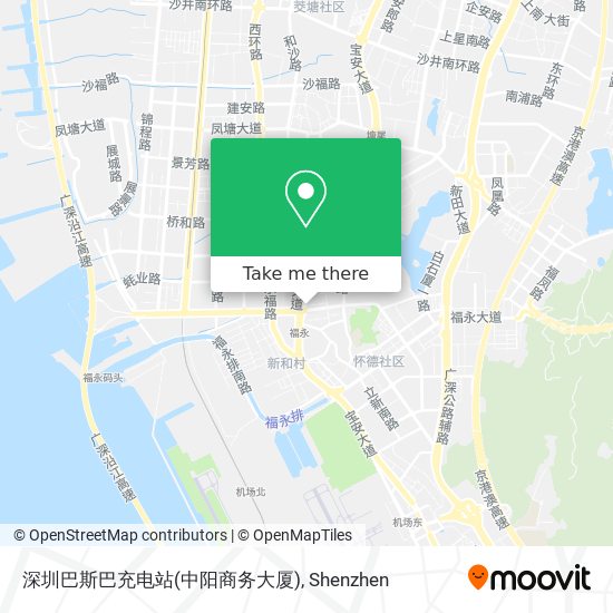 深圳巴斯巴充电站(中阳商务大厦) map
