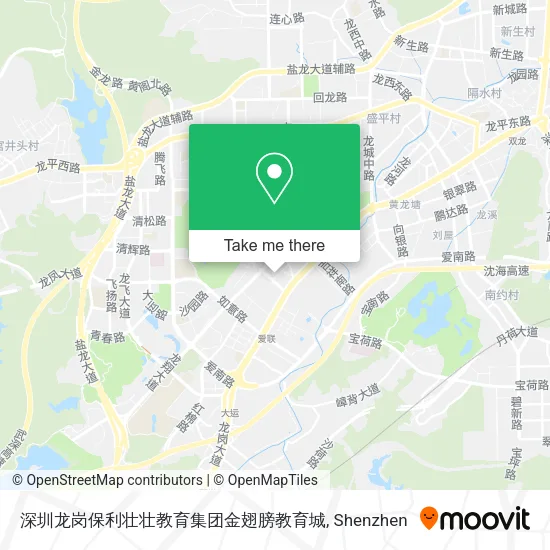 深圳龙岗保利壮壮教育集团金翅膀教育城 map