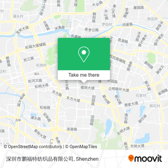 深圳市鹏福特纺织品有限公司 map