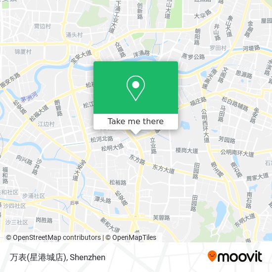 万表(星港城店) map
