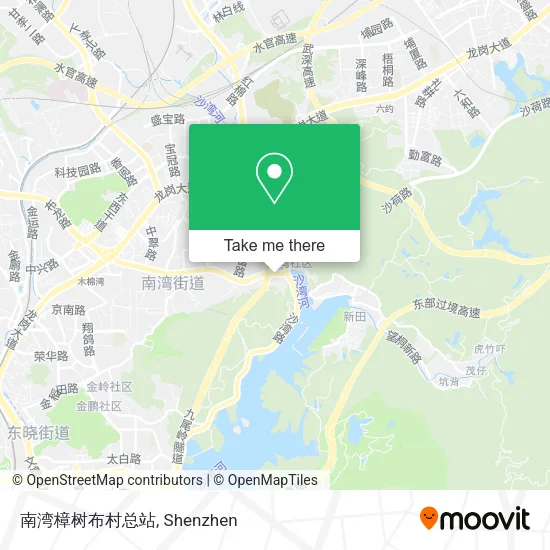 南湾樟树布村总站 map