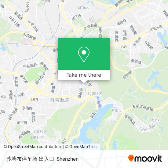 沙塘布停车场-出入口 map