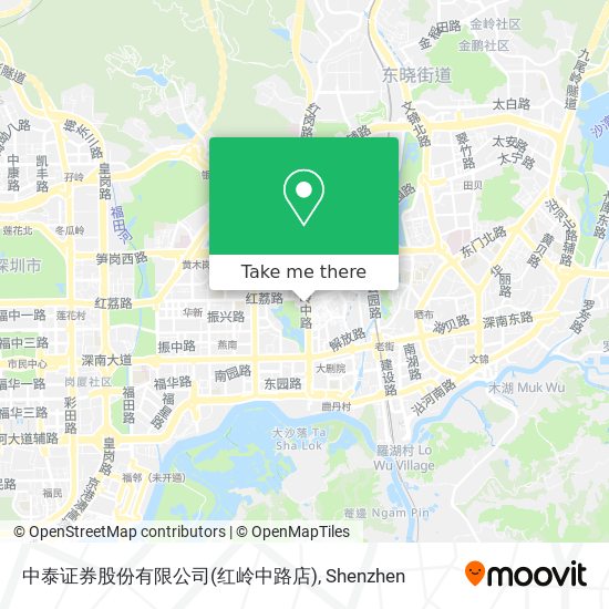 中泰证券股份有限公司(红岭中路店) map