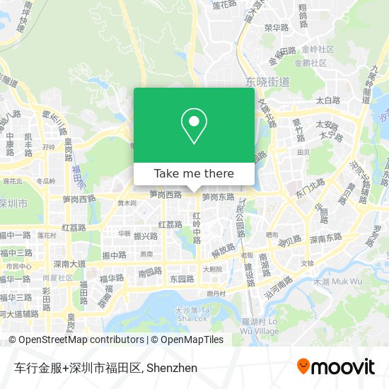 车行金服+深圳市福田区 map