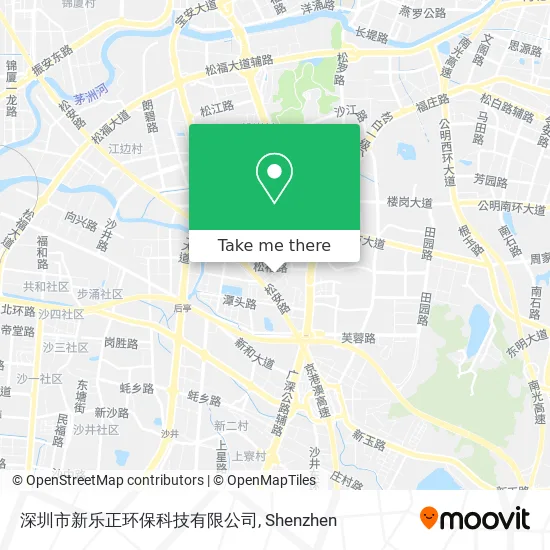 深圳市新乐正环保科技有限公司 map