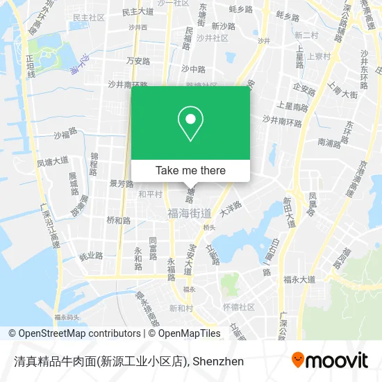 清真精品牛肉面(新源工业小区店) map