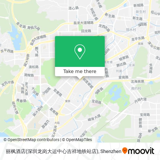 丽枫酒店(深圳龙岗大运中心吉祥地铁站店) map