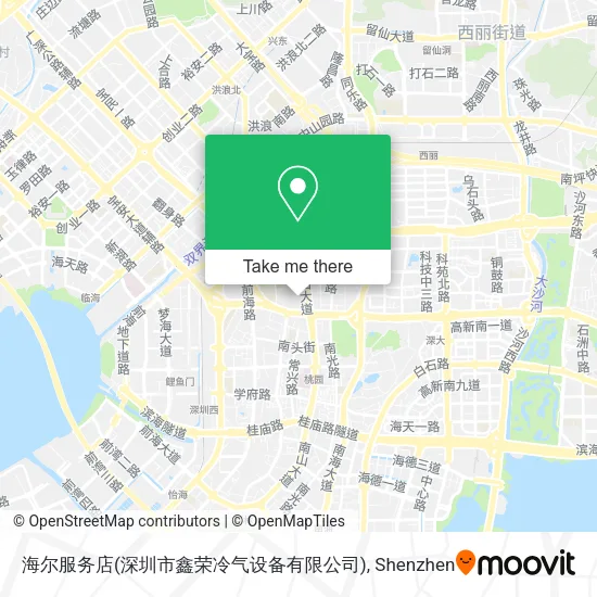 海尔服务店(深圳市鑫荣冷气设备有限公司) map