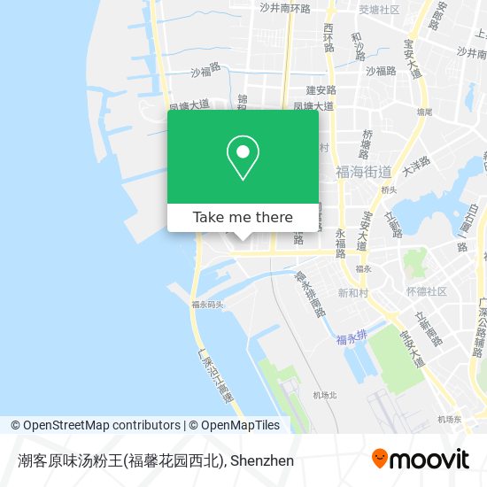 潮客原味汤粉王(福馨花园西北) map