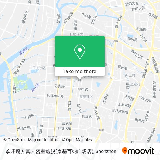 欢乐魔方真人密室逃脱(京基百纳广场店) map