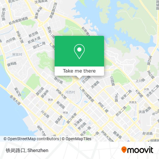 铁岗路口 map