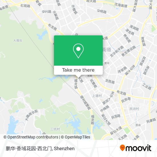 鹏华·香域花园-西北门 map