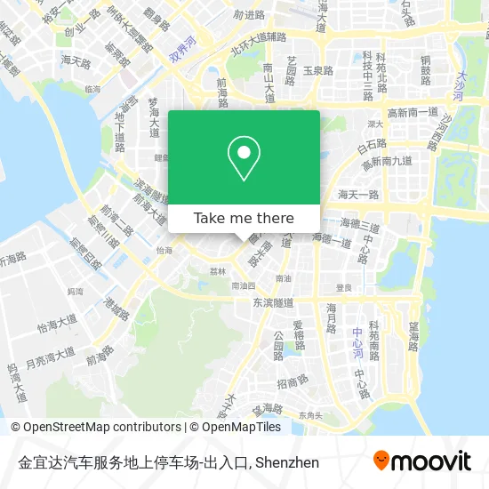 金宜达汽车服务地上停车场-出入口 map