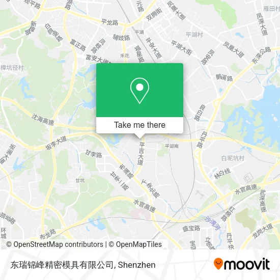 东瑞锦峰精密模具有限公司 map
