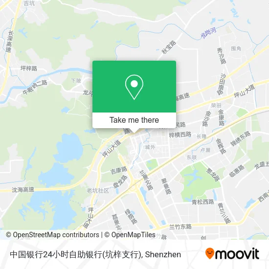 中国银行24小时自助银行(坑梓支行) map