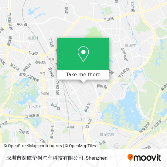 深圳市深航华创汽车科技有限公司 map