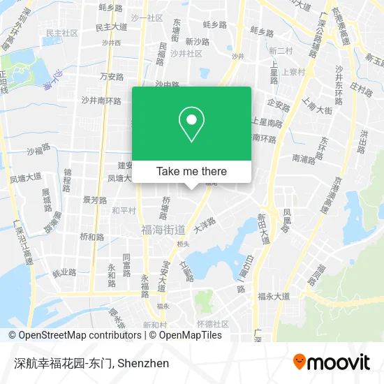 深航幸福花园-东门 map