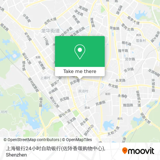 上海银行24小时自助银行(佐阾香颂购物中心) map