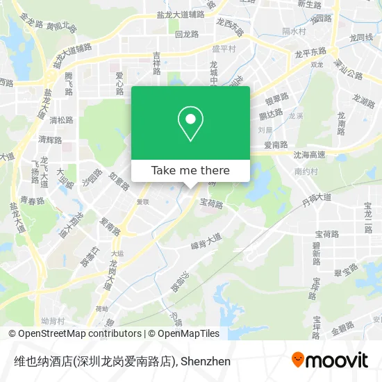 维也纳酒店(深圳龙岗爱南路店) map