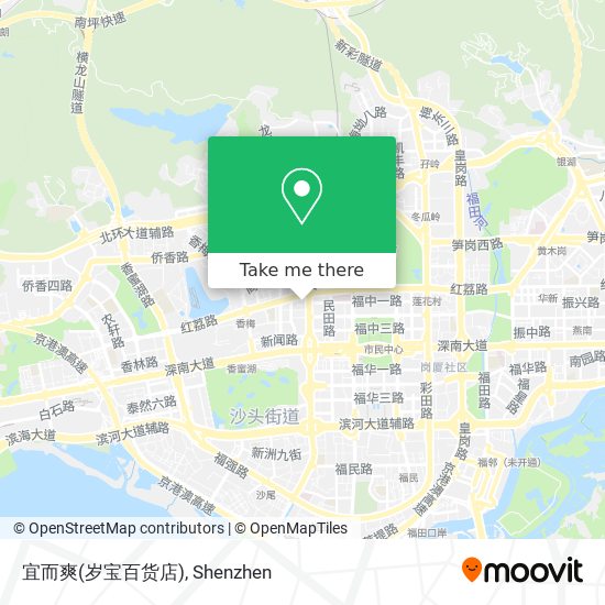 宜而爽(岁宝百货店) map