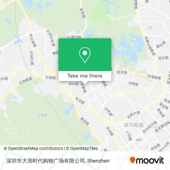 深圳市大浪时代购物广场有限公司 map