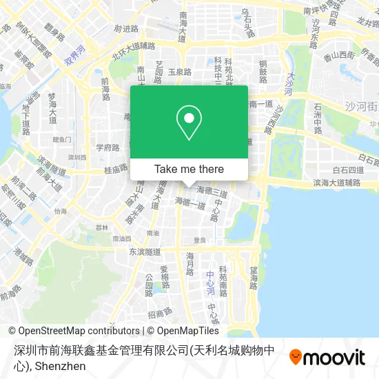 深圳市前海联鑫基金管理有限公司(天利名城购物中心) map