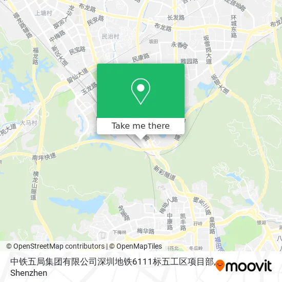 中铁五局集团有限公司深圳地铁6111标五工区项目部 map