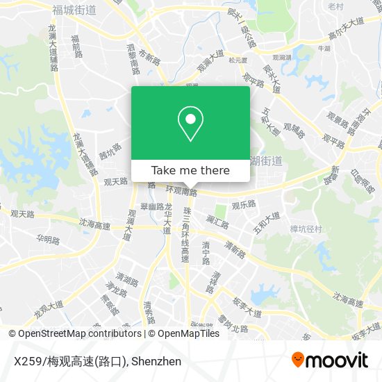 X259/梅观高速(路口) map